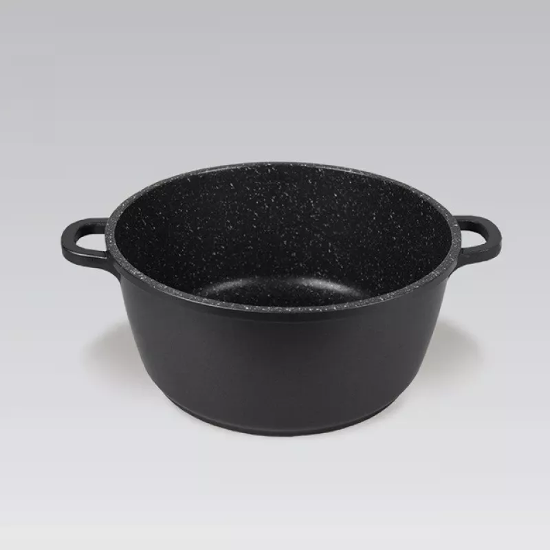 Maestro MR-4624C Topf mit Deckel 24 cm 4 l Schwarz
