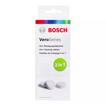 Reinigungstabletten Bosch TCZ8001A — weiß, 10er-Pack, Reinigungstabletten für Haushaltsgeräte