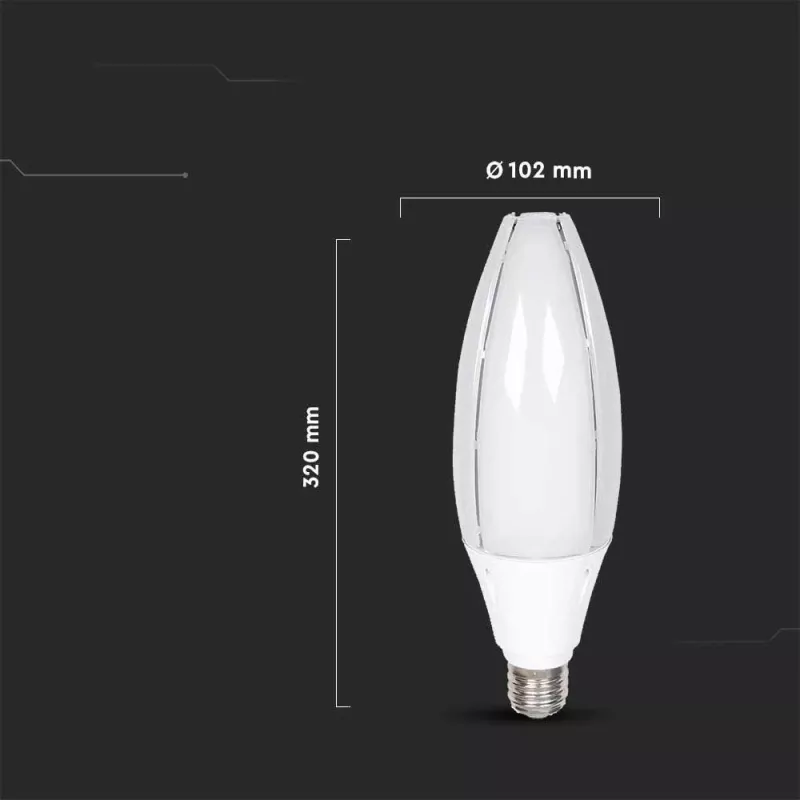 LED-Lampe V-TAC VT-260 SAMSUNG CHIP 60W E40 4000K 6500lm (SKU 21187) Weiß