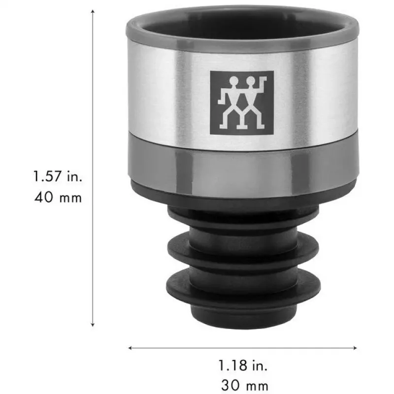 Weinkonservierungspumpe ZWILLING Fresh & Save 36802-000-0 — grau, Kunststoff, 40 mm Höhe, 3 cm Durchmesser