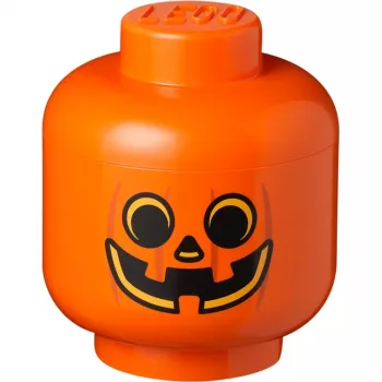 Aufbewahrungsbox Room Copenhagen LEGO Storage Head Pumpkin groß orange/schwarz