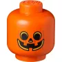 Aufbewahrungsbox Room Copenhagen LEGO Storage Head Pumpkin groß orange/schwarz