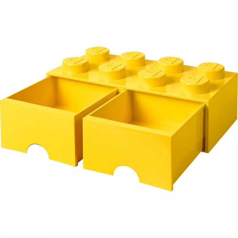 LEGO Aufbewahrungsschublade Stein 8 — gelb (Modell 40061732) Aufbewahrungsschublade für Steine und Kleinteile