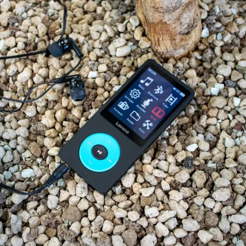 MP3-Player Lenco Xemio-860BU 8 GB Schwarz Blau LCD 18h Wiedergabe