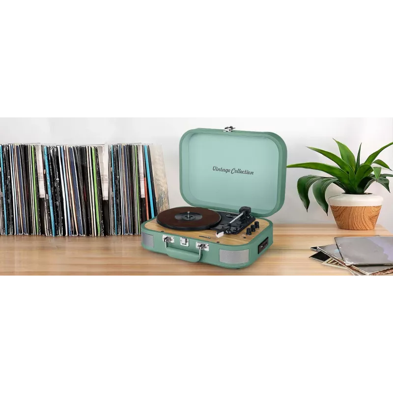 Muse Vintage Collection MT-201 WG Digital Player Plattenspieler Digital-Rekorder Bluetooth-Audio-Empfänger 10Watt