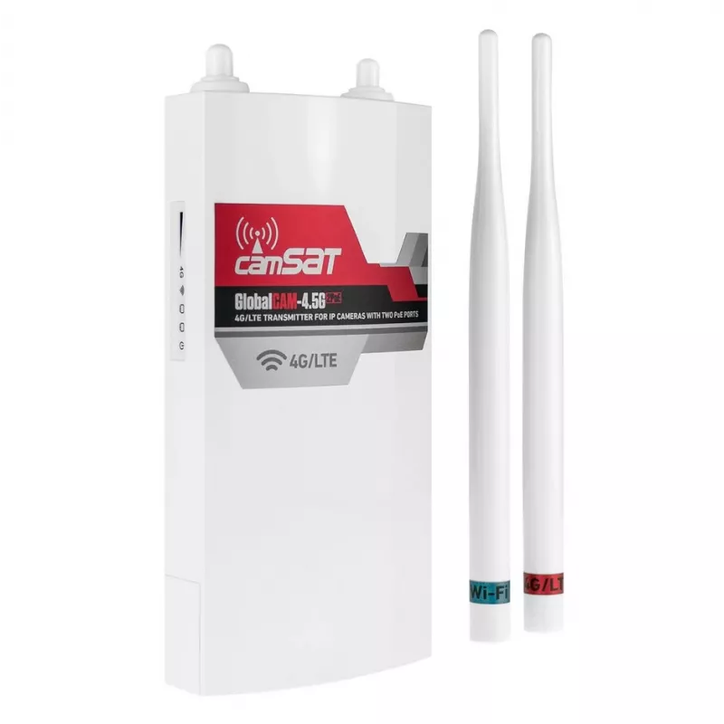 LTE / 4G / 3G EXTERNER CAMSAT ROUTER GLOBALCAM-4.5G 2PoE