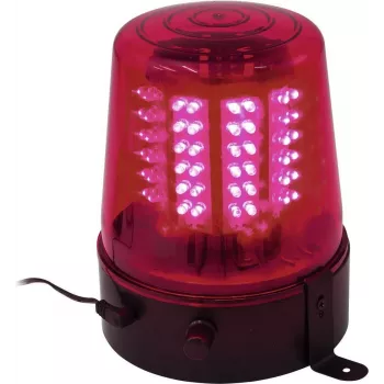 LED-Polizeileuchte EUROLITE 108 LEDs rot – Warnleuchte für Einsatzfahrzeuge, 108 rote LEDs
