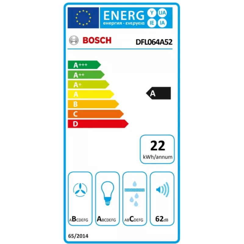 Bosch Serie 4 DFL064A52 Dunstabzugshaube Halbintegriert (ausziehbar) Edelstahl 271 m³/h