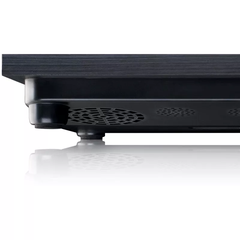 Belt-Drive-Audio-Plattenspieler Lenco LS-10 Schwarz mit integrierten Lautsprechern, 33/45 U/min, Cinch-Ausgang, Kopfhöreranschluss