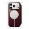 Handyhülle Nomad Modern Leather Folio für Apple iPhone 17 Pro, 6,3 Zoll (16 cm), Leder burgunderrot