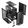 PC-Gehäuse MODECOM VOLCANO EXPANSE T Midi Tower, gehärtetes Glas, USB-C, unterstützt Micro-ATX, GPU bis zu 430 mm, CPU-Kühler bis zu 180 mm, 3x 3,5-Zoll-Einbauplätze, 2x 2,5-Zoll, schwarz