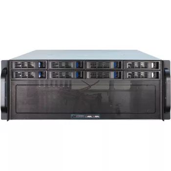 Server-Gehäuse Inter-Tech 4U-4408 Rack Schwarz, Silber