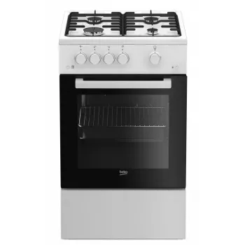 Beko FSG52020FW Herd Freistehender Herd Gas Schwarz, Weiß