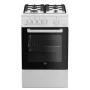 Beko FSG52020FW Herd Freistehender Herd Gas Schwarz, Weiß