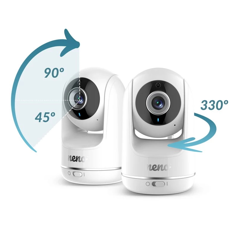 Neno Vista – drehbarer Video-Baby-Monitor mit kabellosem Empfänger