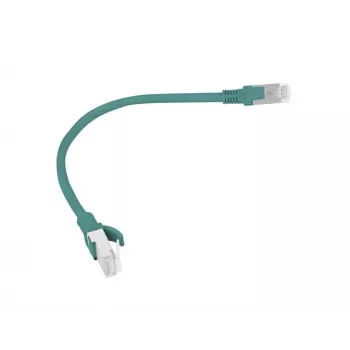 Patchkabel CAT.6 UTP LANBERG PCU6-20CC-0025-G — 0,25 m, RJ-45 Stecker-Stecker, CCA, 250 MHz, grün, 10er-Pack