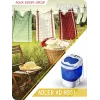 Adler | AD 8051 | Waschmaschine | Energieeffizienzklasse | Toplader | Waschkapazität 3 kg | Unbestimmte U/min | Tiefe 37 cm | Breite 38 cm | Weiß/Blau