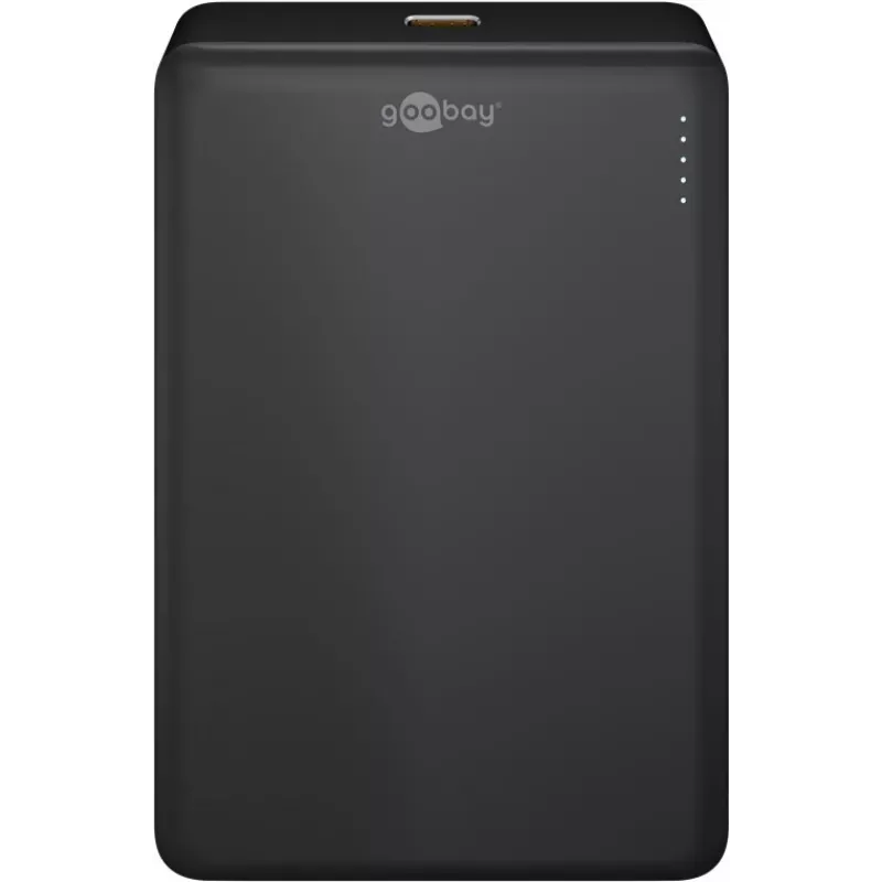 Goobay Magnetische kabellose Powerbank | 70183 | 10000 mAh | USB-C | Schwarz