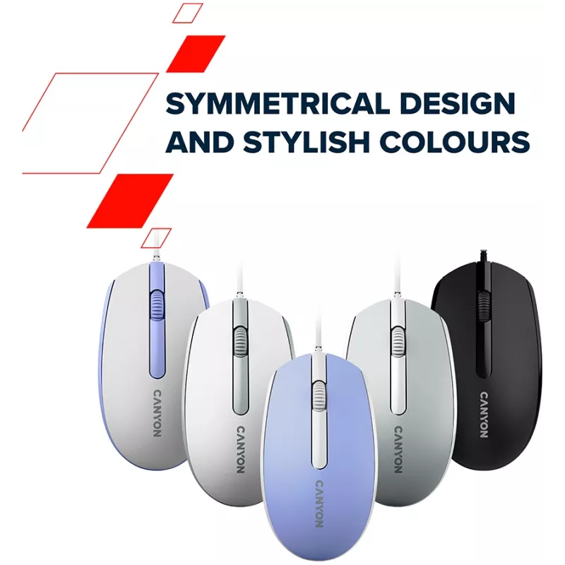 CANYON Maus M-10 Kabel Weiß Lavendel