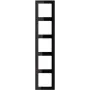 Jung Rahmen 5-fach schwarz horizontal/vertikal LS 985 SW (LS985SW)