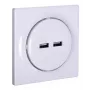 Fibaro Walli N Steckdose 2x USB Weiß