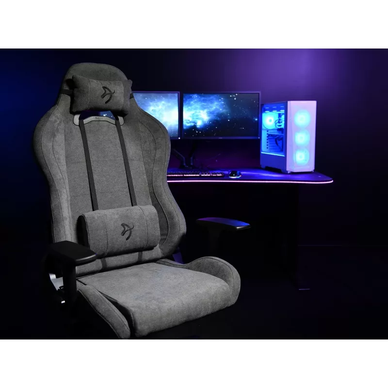 Gaming Chair Arozzi Torretta SoftFabric ASH Ergonomisches Design verstellbar