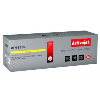 Tonerkartusche ActiveJet ATH-322N Ersatz für HP 128A CE322A, gelb, 1300 Seiten, 1 Stk.