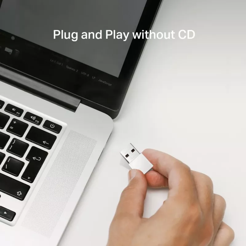 Netzwerk-USB-Adapter MERCUSYS MA30N — Dualband-WLAN (2,4/5 GHz), 400/867 Mbit/s, USB 2.0, interne Antenne, Weiß