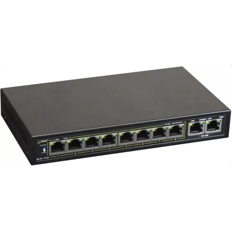 Netzwerk-Switch PULSAR S108 Fast Ethernet Power over Ethernet