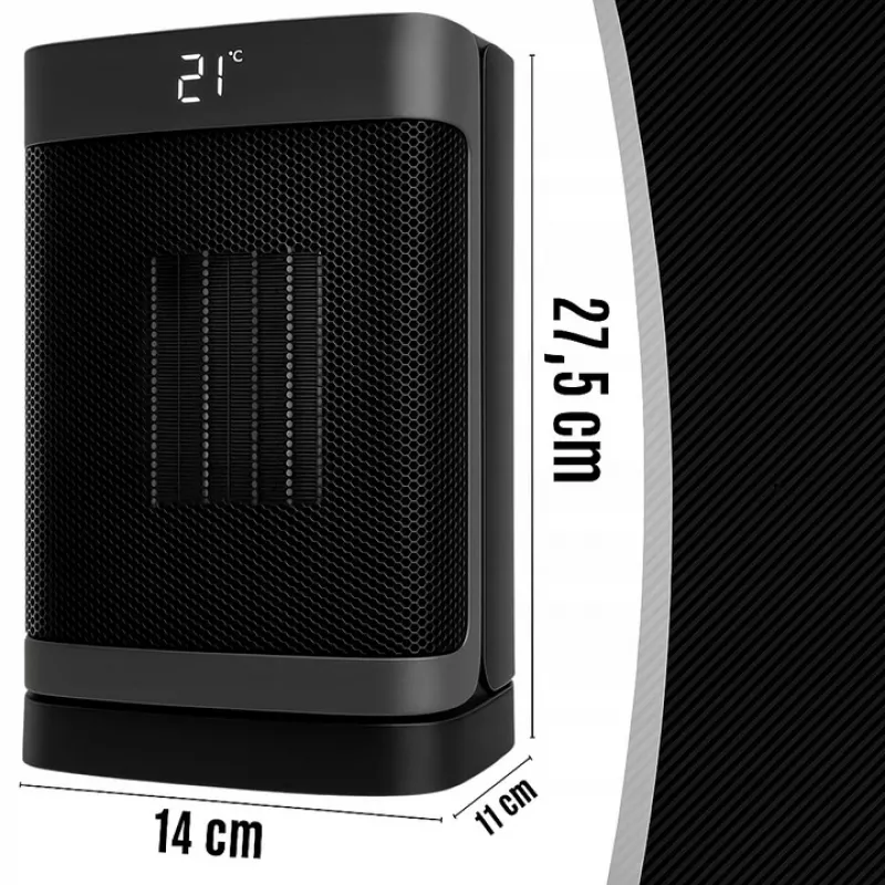 Extralink Keramik Elektrischer Turmheizer 1500W LED Fernbedienung