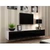 Cama Wohnzimmer-Schrankset VIGO 22 weiß/schwarz glänzend