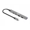USB Hub Port Designs 900163 Type-C 5000 Mbit/s Silber