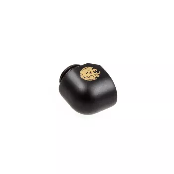 BitsPower Winkeladapter 1/4 Zoll BSPP Innengewinde auf 1/4 Zoll BSPP Gewinde — Carbon Black (BP-CBWP-C39)