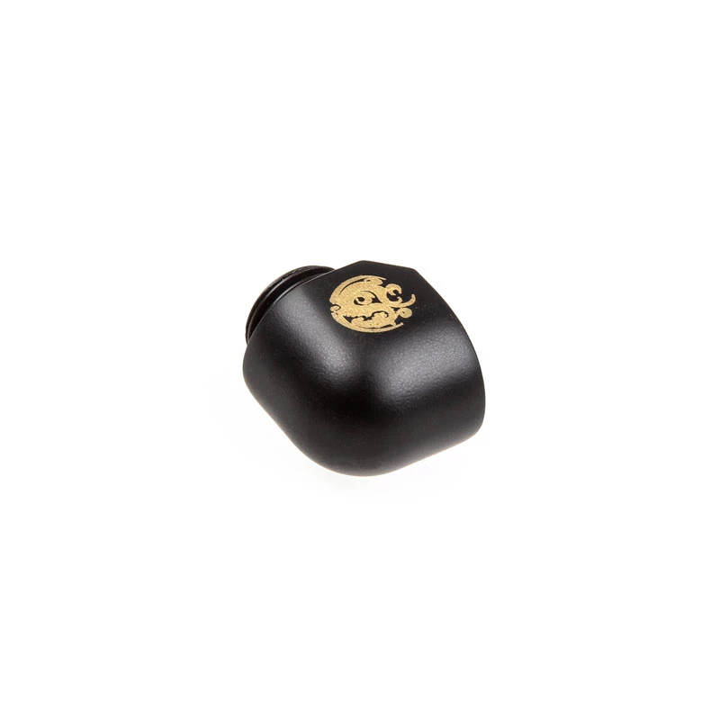 BitsPower Winkeladapter 1/4 Zoll BSPP Innengewinde auf 1/4 Zoll BSPP Gewinde — Carbon Black (BP-CBWP-C39)