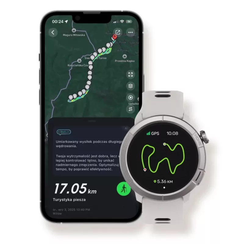 Stelio Smartwatch Activ Pro GPS Modell STSWA102TN, 46 mm Titangehäuse