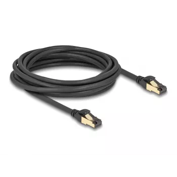 Netzwerkkabel DeLOCK RJ45 Cat.6A Stecker zu Stecker S/FTP 5m Schwarz