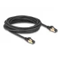 Netzwerkkabel DeLOCK RJ45 Cat.6A Stecker zu Stecker S/FTP 5m Schwarz