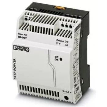 Phoenix Contact STEP-PS/ 1AC/12DC/5 - 100 - 240 V - PC - Deutschland - Schwarz - Weiß - -25 - 70 °C - -40 - 85 °C (2868583)