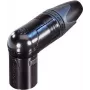 Neutrik XLR-Stecker, gewinkelt, Polzahl: 3, Schwarz, NC3MRX-B, 1 Stück (NC3MRX-B)