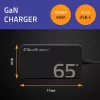 QOLTEC Ladegerät 65W GaN Super Fast schlank PD 5-20V 3,25A USB-C