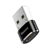 Baseus USB-Stecker auf Typ-C-Buchse Adapter Konverter Schwarz