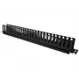 Kabelbox Alantec PK008 Wandorganizer 1U schwarz Metall/Kunststoff