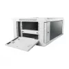 Wandmontierter Rack-Schrank ALLNET ALL-SMC6604GRAU 4U, grau, 50 kg Tragfähigkeit, Schlüsselschloss