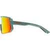 Multisportbrille UVEX sportstyle 235 — Unisex, halbrandlose Fassung, grün/rot