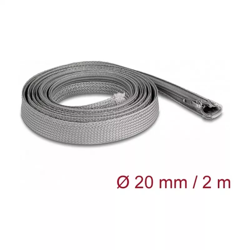 Kabelschutzschlauch DeLOCK 20830 Grau 1.5 cm