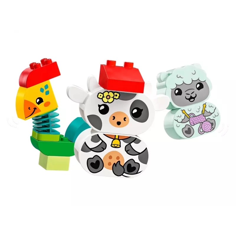 Konstruktionsspielzeug LEGO DUPLO Tierzug 10412 — 19 Teile, für Kinder ab 1,5 Jahren, 170×60×430 mm