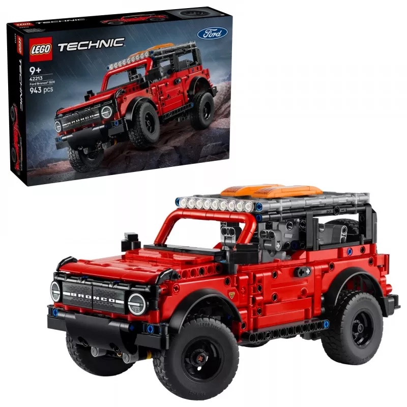 LEGO Technic Konstruktionsset Ford Bronco Off‑Roader 4x4 Modell 42213 — 943 Teile, Alter 9+