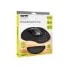 PORT CONNECT | Ergonomisches Mauspad | 200 x 230 x 20 mm | Schwarz
