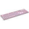 Wireless Tastatur CANYON HKB-W01 — kompaktes pinkfarbenes Layout, UK/US-Tastenkappen