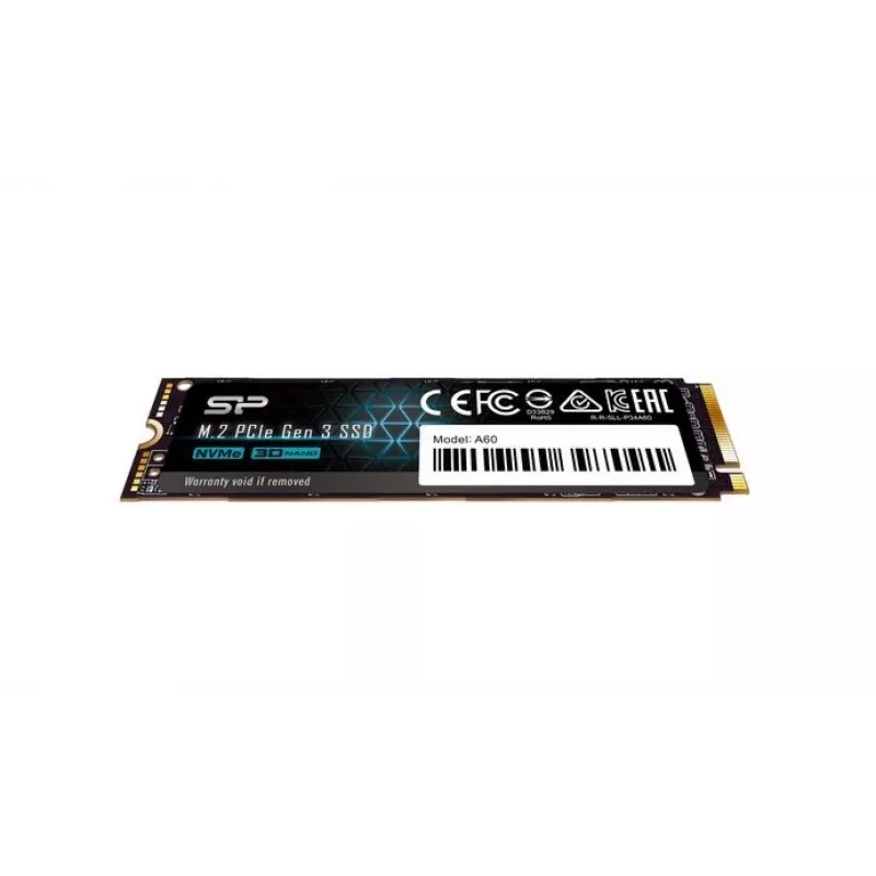 SSD M.2 NVMe Silicon Power P34A60 2 TB, PCIe 3.0 x4, Lesen 2200 MB/s, Schreiben 1600 MB/s